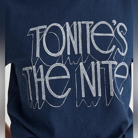 Madewell Tonite's The Nite Softfade Cotton Crewneck Relaxed Tee size Small 1041 - Picture 4 of 9